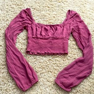 Pink/purple pacsun long sleeve top